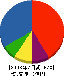 吉田造園土木 貸借対照表 2008年7月期