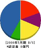 尾崎工業 貸借対照表 2008年5月期