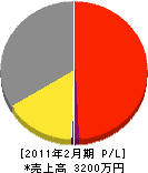 スペースイン田村電機 損益計算書 2011年2月期