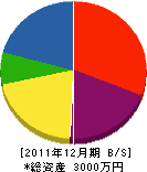 坂本建築工房 貸借対照表 2011年12月期