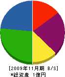 宇佐建設 貸借対照表 2009年11月期