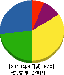 岡本工業所 貸借対照表 2010年9月期