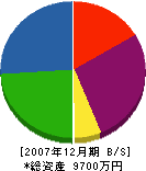 増田建材 貸借対照表 2007年12月期