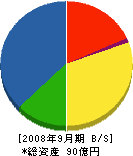 松江土建 貸借対照表 2008年9月期