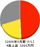 栃尾電業社 損益計算書 2008年9月期