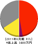 橋本工業 損益計算書 2011年6月期