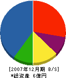木村産業 貸借対照表 2007年12月期
