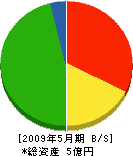 米田土木 貸借対照表 2009年5月期