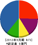 札幌ペック 貸借対照表 2012年9月期