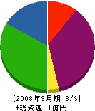 青山建装工業 貸借対照表 2008年9月期