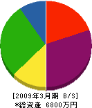 岡田板金工業所 貸借対照表 2009年3月期
