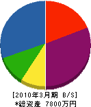 アイテックジャパン 貸借対照表 2010年3月期
