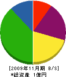 東野建設 貸借対照表 2009年11月期