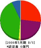 長香コーポレーション 貸借対照表 2008年5月期