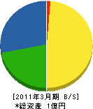 親和エルピーガス 貸借対照表 2011年3月期