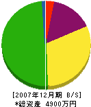 浜田管工 貸借対照表 2007年12月期