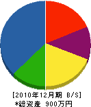 小宮電設 貸借対照表 2010年12月期