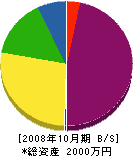 秋本組 貸借対照表 2008年10月期
