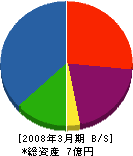 松橋電気 貸借対照表 2008年3月期