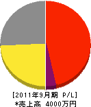 藤田電機工業所 損益計算書 2011年9月期