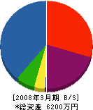 丸源南源次郎商店 貸借対照表 2008年3月期