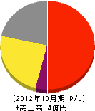 西日本洗管サービス 損益計算書 2012年10月期