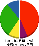 浜田工務店 貸借対照表 2012年9月期