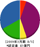 日本水研 貸借対照表 2009年3月期