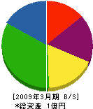 長野土木 貸借対照表 2009年3月期