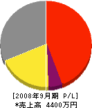 中栄ペイント 損益計算書 2008年9月期