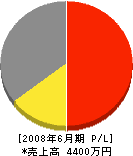 櫻井土建 損益計算書 2008年6月期