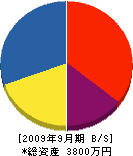 渋田建設 貸借対照表 2009年9月期