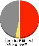 岩崎技建 損益計算書 2011年3月期