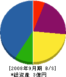 野田建設 貸借対照表 2008年9月期