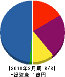 野呂瀬建設 貸借対照表 2010年3月期 野呂瀬建設 貸借対照表 2010年3月期