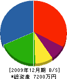 亜細亜興業 貸借対照表 2009年12月期