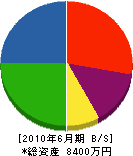 斉藤管工事 貸借対照表 2010年6月期