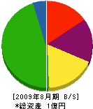 吉川商事 貸借対照表 2009年8月期