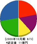 栗田工務店 貸借対照表 2008年10月期