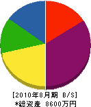 原田建設興業 貸借対照表 2010年8月期