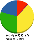 広瀬建設 貸借対照表 2009年10月期