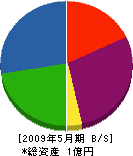 松田建設 貸借対照表 2009年5月期