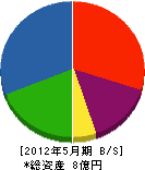 渡辺機械 貸借対照表 2012年5月期