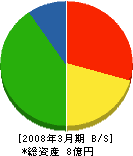 塩入建材 貸借対照表 2008年3月期