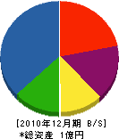 諫山組 貸借対照表 2010年12月期