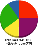 岡田板金工業所 貸借対照表 2010年3月期