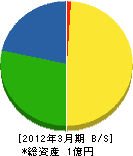 吉井管工業所 貸借対照表 2012年3月期
