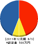 深沢工務店 貸借対照表 2011年12月期