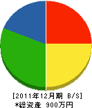 斉藤電設 貸借対照表 2011年12月期