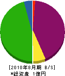 北田電機商会 貸借対照表 2010年8月期